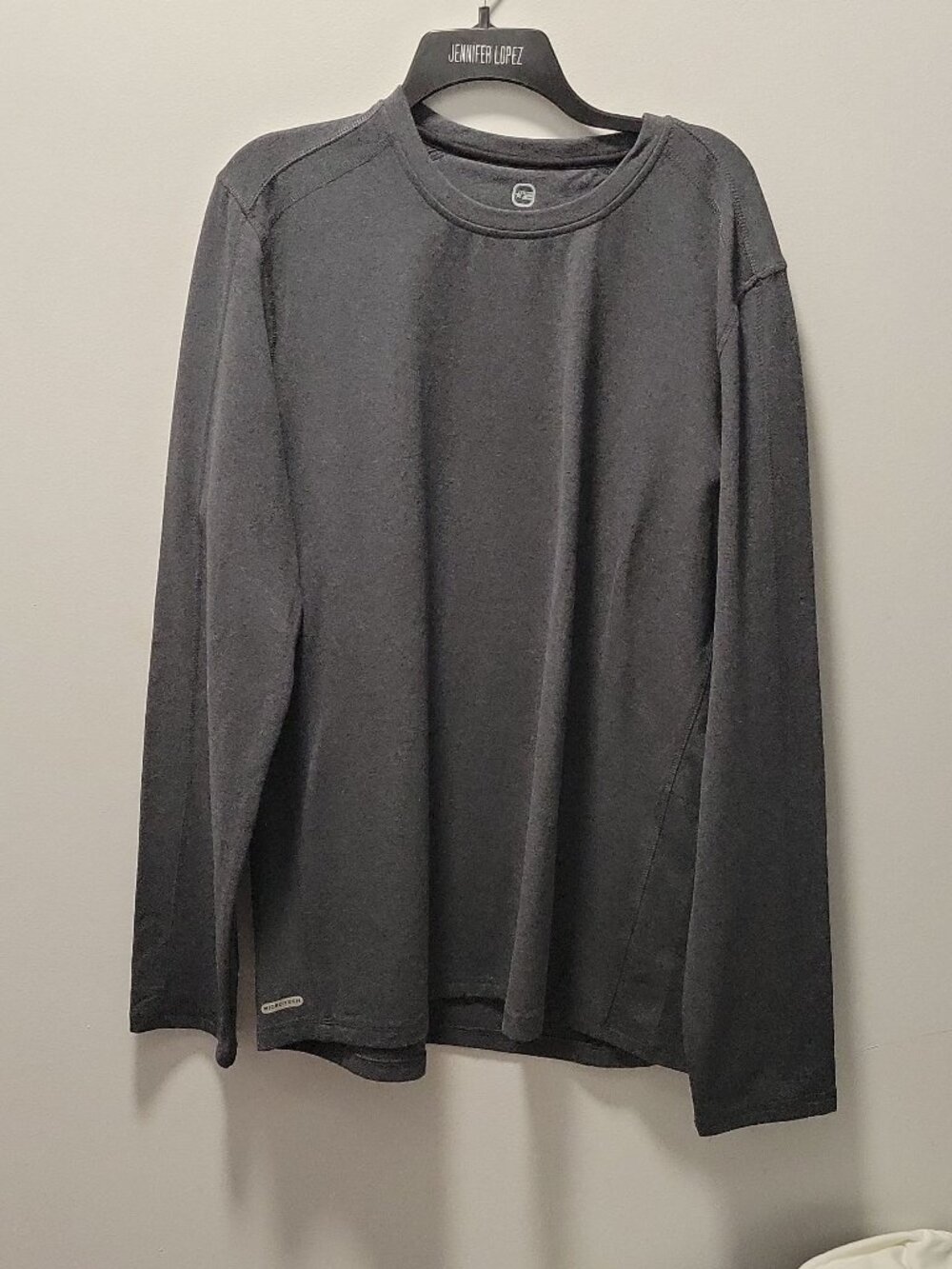 Free Country Long Sleeve Shirt - dark charcoal - warm,cozy,staydry,longsleeve,